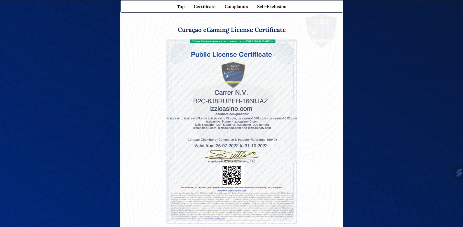 Curacao eGambling License